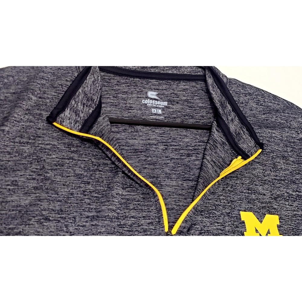 Michigan Men's Colosseum Navy Quarter-Zip lightweight activewear XL - Picture 5 of 9